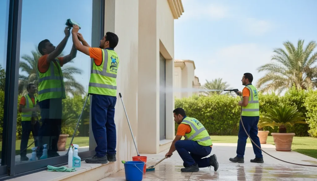 شركة تنظيف و جهات المباني الزجاجية رأس الخيمة الامارات (2)